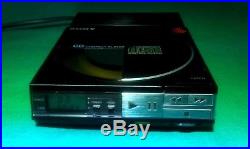 Vintage 1984 Sony D-50 Discman Compact CD Player with AC-D50 Power Supply