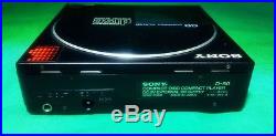 Vintage 1984 Sony D-50 Discman Compact CD Player with AC-D50 Power Supply