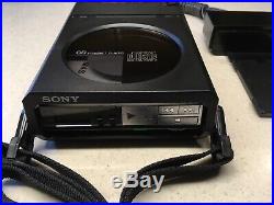 Vintage 1985 SONY D-50 CD Player, Sony AC-D50 AC Power Adaptor And Carry Case