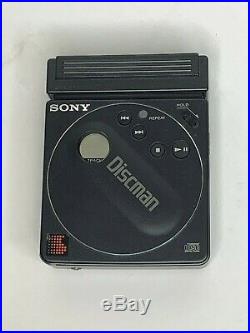 Vintage 1988 Sony Discman D-88 CD Player RARE with Battery Case & 5 CDs
