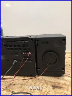 Vintage 1990 SONY Mega Bass CD Radio Cassette Corder CFD-750 Boom Box Tested