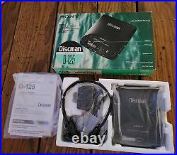 Vintage 1993 MIB Sony Discman D-125 Complete WithBox Tested Works