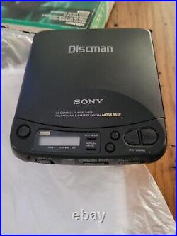 Vintage 1993 MIB Sony Discman D-125 Complete WithBox Tested Works