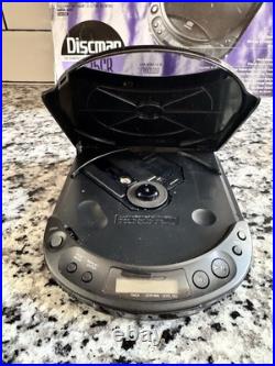 Vintage 1993 Sony D-225CR Discman CD Compact Player With Box Tested & Works