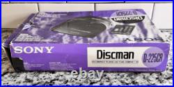 Vintage 1993 Sony D-225CR Discman CD Compact Player With Box Tested & Works