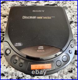Vintage 1993 Sony D-225CR Discman CD Compact Player With Box Tested & Works