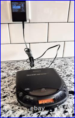 Vintage 1993 Sony D-225CR Discman CD Compact Player With Box Tested & Works