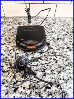 Vintage 1993 Sony D-225CR Discman CD Compact Player With Box Tested & Works