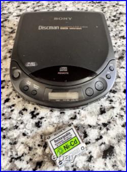 Vintage 1993 Sony D-225CR Discman CD Compact Player With Box Tested & Works