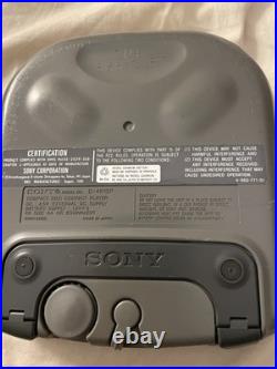 Vintage 1996 Sony Sports Discman CD Player ESP YellowithGray (D-451SP)