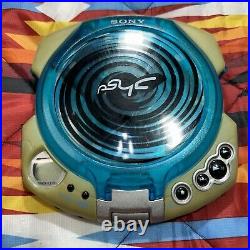 Vintage 1999 Sony PSYC D-EG3 Portable Discman Compact Disc CD Player Blue Tested