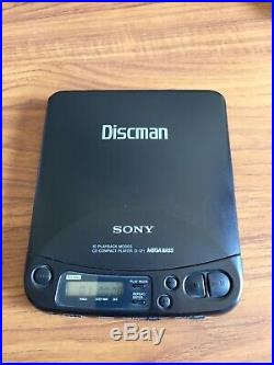 Vintage Boxed Sony D 121 Discman Portable Cd Player Excellent Condition