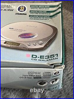 Vintage Fully Boxed Sony DE351 CD Walkman Never used All Original Parts