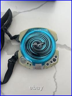 Vintage Rare Sony PSYC D-EG3 Portable Discman Compact Disc CD Player Blue Tested