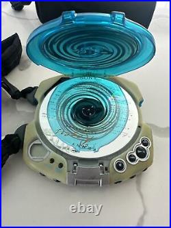 Vintage Rare Sony PSYC D-EG3 Portable Discman Compact Disc CD Player Blue Tested