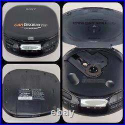 Vintage SONY Car Discman Mega Bass D-835K Complete Set TESTED WORKING CLEAN