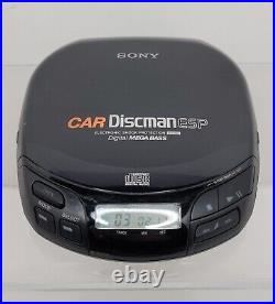 Vintage SONY Car Discman Mega Bass D-835K Complete Set TESTED WORKING CLEAN