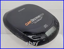 Vintage SONY Car Discman Mega Bass D-835K Complete Set TESTED WORKING CLEAN