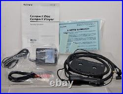 Vintage SONY Car Discman Mega Bass D-835K Complete Set TESTED WORKING CLEAN