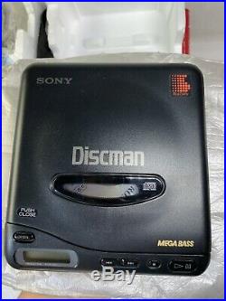 Vintage SONY D-11 Discman Mega Bass Compact Disc Player