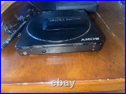 Vintage SONY D-25 Discman Portable CD Player With RM-DM2 Used In Case