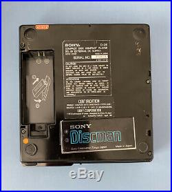 Vintage SONY D-25 Discman withSONY Battery For Parts/Repair