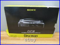 Vintage SONY D-T24 Discman AM/FM CD Player In Original Box Tested & Works