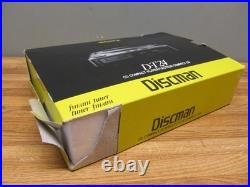 Vintage SONY D-T24 Discman AM/FM CD Player In Original Box Tested & Works