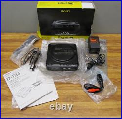 Vintage SONY D-T24 Discman AM/FM CD Player In Original Box Tested & Works
