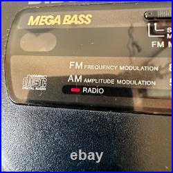 Vintage SONY D-T24 Discman FM/AM Radio & Personal Compact CD Player 1992 Japan