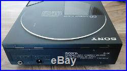 Vintage SONY DISCMAN D-14 CD Player EBP-9LC Battery Box & Power Supply AC-D50
