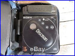 Vintage SONY Discman CD Player D-88 RARE with Battery, Case & Corded Remote