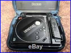 Vintage SONY Discman CD Player D-88 RARE with Battery, and case