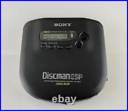 Vintage SONY Discman D-335 ESP DAC 1 Bit Portable CD Player with Case WORKS