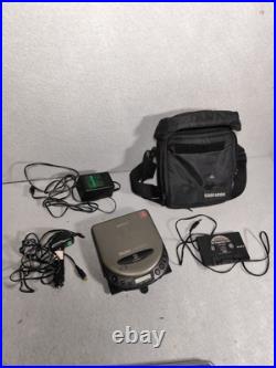 Vintage SONY Discman Personal CD player D-111 Walkman Bundle Green