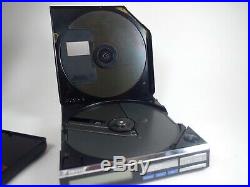 Vintage SONY Discman Portable CD Player D-7 with Sony BP-200 Battery Pack Case