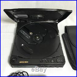Vintage Sony CD Player Model D-9 Japan Original Head Phones, Adapter, Pouch EUC