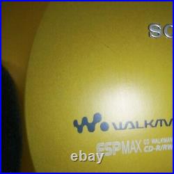 Vintage Sony CD Walkman D-E350 ESP Max CD-R/RW Gold With Headphones Tested