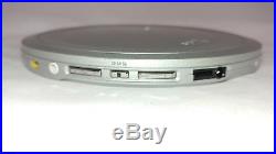 Vintage Sony CD Walkman D-EJ1000 Player Silver AS IS / NEEDS NEW BATTERIES
