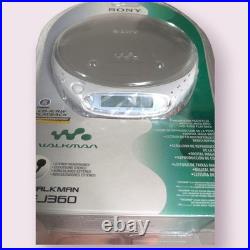 Vintage Sony CD Walkman D-EJ360 Portable CD Player Silver NEW & SEALED