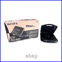 Vintage Sony D-143 Discman Portable CD Player MINT CONDITION from 1995