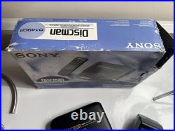 Vintage Sony D-148CR Discman Mega Bass Portable CD Player Rare + Remote