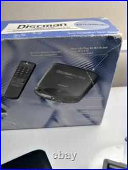 Vintage Sony D-148CR Discman Mega Bass Portable CD Player Rare + Remote