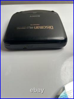 Vintage Sony D-148CR Discman Mega Bass Portable CD Player Rare + Remote