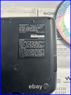 Vintage Sony D-148CR Discman Mega Bass Portable CD Player Rare + Remote