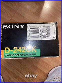 Vintage Sony D-242CK Discman ESP Portable CD Player Walkman Grade A Fast Ship