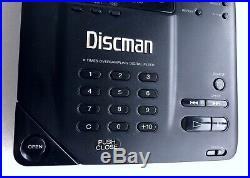 Vintage Sony D-350 CD Player Discman Walkman + AA Battery Power + Case