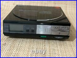 Vintage Sony D-5 CD Discman With Box Manual & AC Adapter WORKING