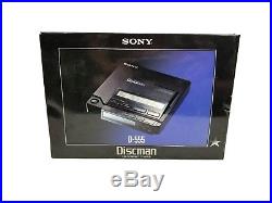 Vintage Sony D-555 Discman CD Compact Disc Player Audiophile Music Nice