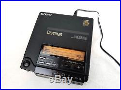 Vintage Sony D-555 Discman CD Compact Disc Player Audiophile Music Nice